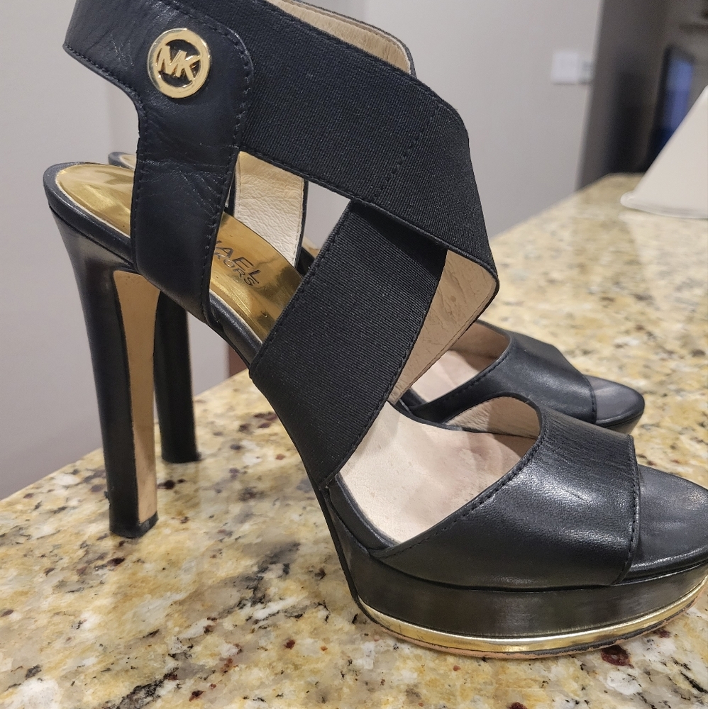 Michael Kors Black Platform Sandals